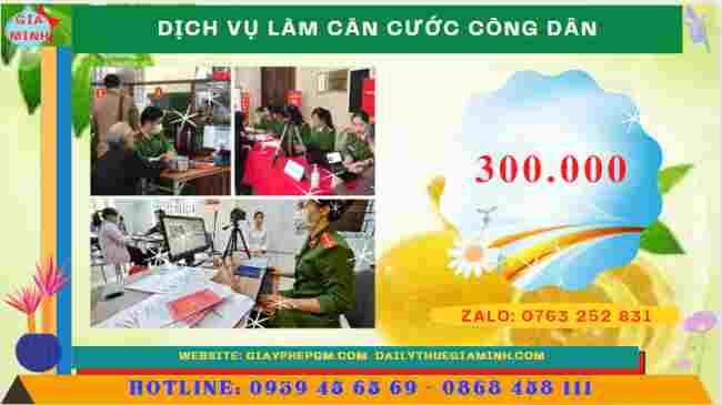 Chi phí dịch vụ làm căn cước công dân tại Bình Phước
