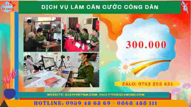 DỊCH VỤ THAY ĐỔI CĂN CƯỚC TẠI CÀ MAU 12 Chi phí dịch vụ làm căn cước công dân tại Cà Mau
