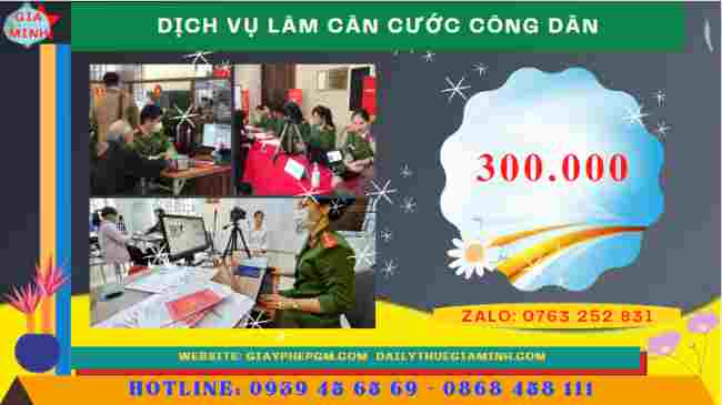 Dịch vụ thay đổi căn cước tại Hà Nội 12 Chi phí dịch vụ làm căn cước công dân tại Hà Nội