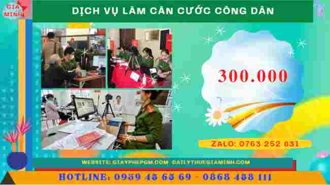 Dịch vụ thay đổi căn cước tại Vũng Tàu 5 Chi phí dịch vụ làm căn cước công dân tại Vũng Tàu