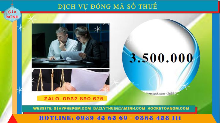 Chi phí thuê dịch vụ đóng mã số thuế tại Điện Biên