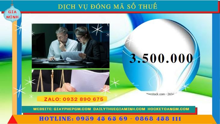Dịch vụ đóng mã số thuế tại Hòa Bình 5 Chi phí thuê dịch vụ đóng mã số thuế tại Hòa Bình