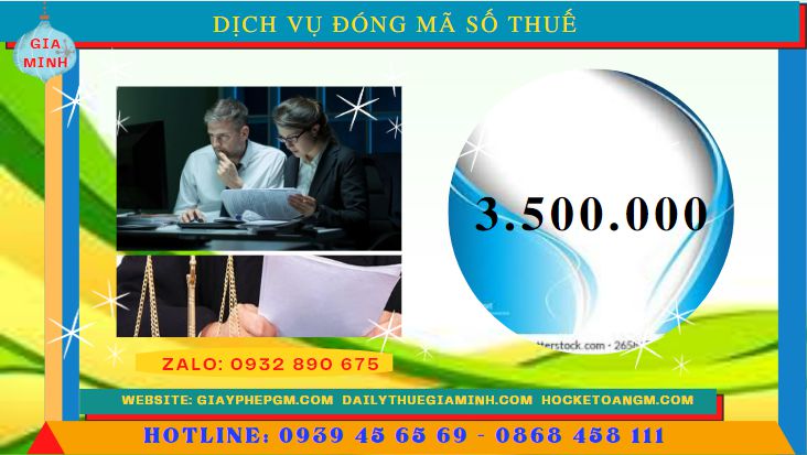 Dịch vụ đóng mã số thuế tại Sơn La 5 Chi phí thuê dịch vụ đóng mã số thuế tại Sơn La