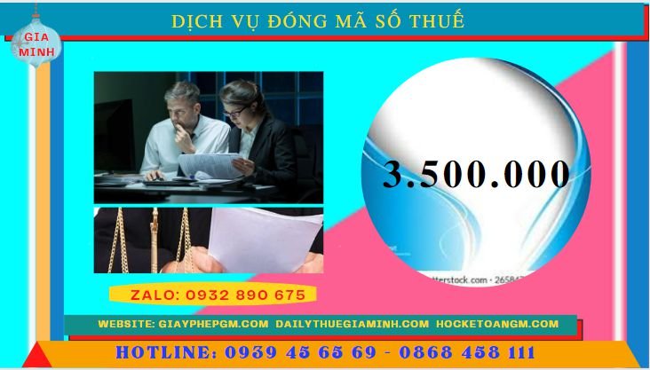 Chi phí thuê dịch vụ đóng mã số thuế tại Vĩnh Phúc