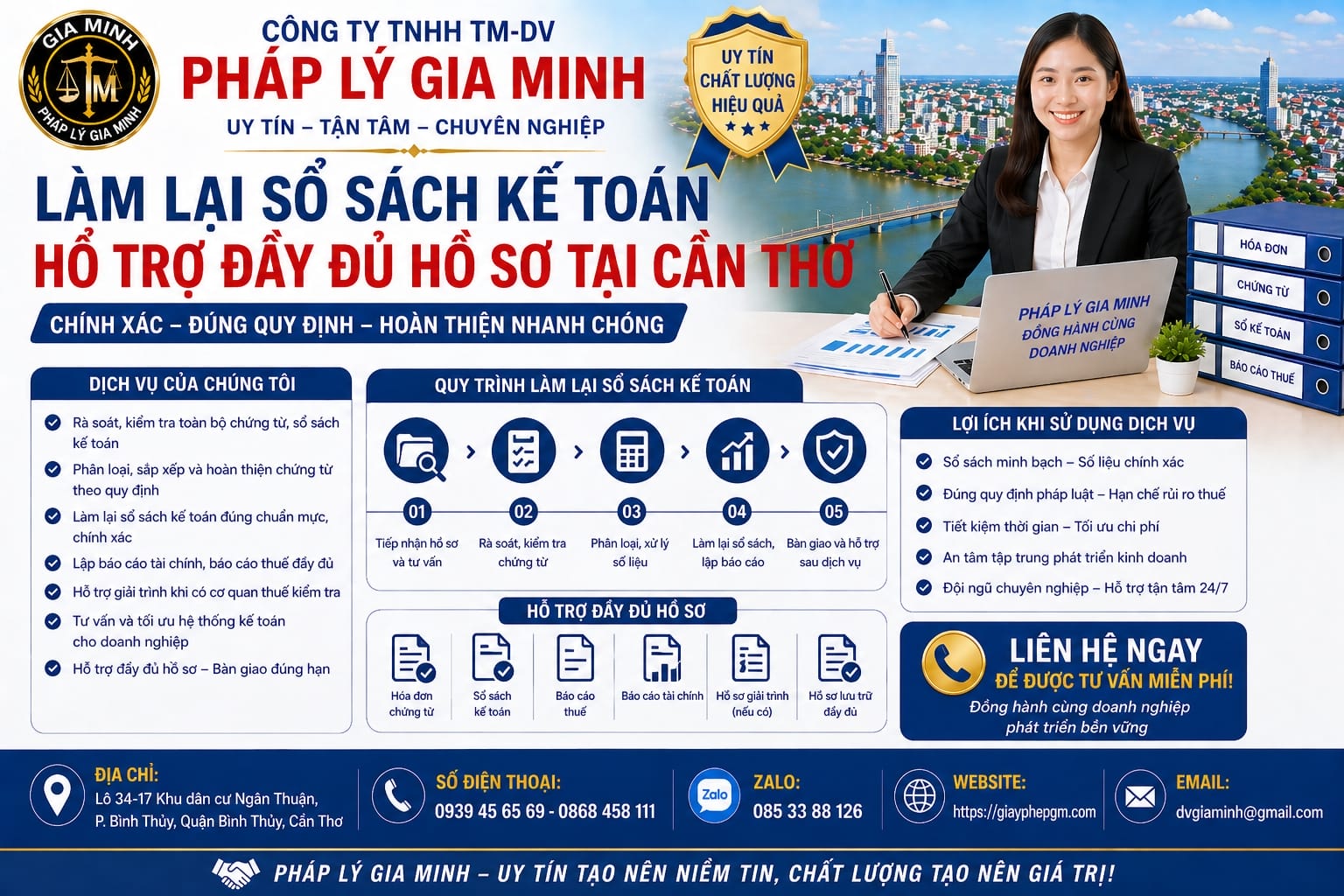 Dịch vụ kế toán trọn gói giá rẻ Cần Thơ