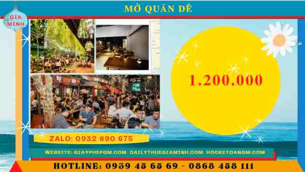Thủ tục đăng ký kinh doanh mở quán dê 13 Chi phí dịch vụ mở quán dê trọn gói