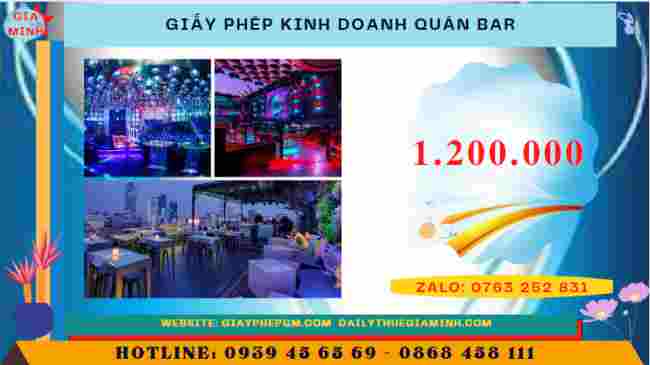 Cấp giấy phép kinh doanh quán Bar 13 Mở quán bar cần bao nhiêu tiền