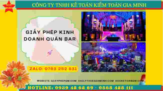 Cấp giấy phép kinh doanh quán Bar 8 Thủ tục xin cấp giấy phép kinh doanh quán bar