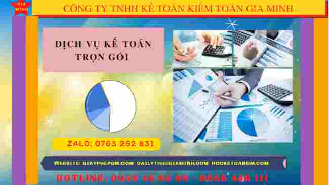 Bảng giá dịch vụ kế toán thuế trọn gói tại  Bà Rịa Vũng Tàu