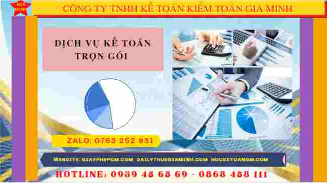 Bảng giá dịch vụ kế toán thuế trọn gói tại  Đồng Tháp