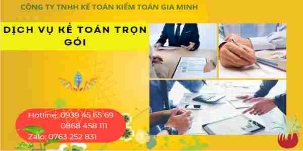 Bảng giá dịch vụ kế toán thuế trọn gói tại tphcm
