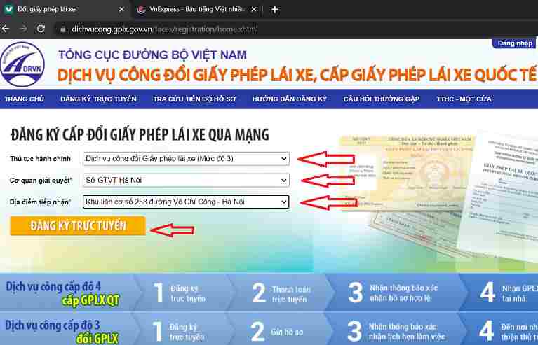 Thủ tục đổi giấy phép lái xe qua mạng 9 Cách đổi giấy phép lái xe trực tuyến qua mạng online