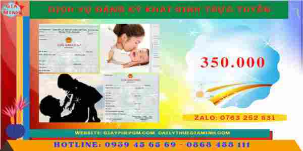 Dịch vụ đăng ký khai sinh trực tuyến tại Đồng Tháp 11 Chi phí đăng ký khai sinh online tại Đồng Tháp