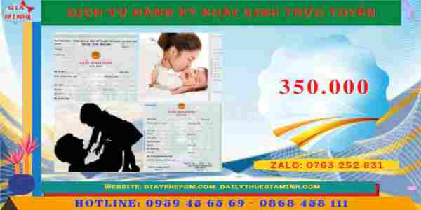 Chi phí đăng ký khai sinh online tại Trà Vinh
