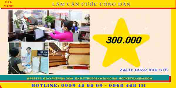 DỊCH VỤ THAY ĐỔI CĂN CƯỚC TẠI QUẬN THANH XUÂN 5 Chi phí dịch vụ làm căn cước công dân tại Quận Thanh Xuân