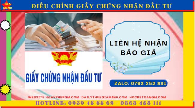 Chi phí dịch vụ điều chỉnh giấy chứng nhận đầu tư ở Kon Tum