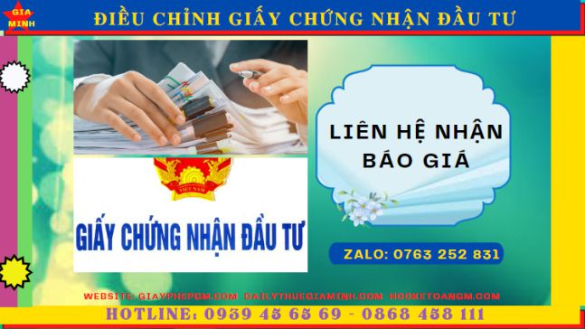Chi phí dịch vụ điều chỉnh giấy chứng nhận đầu tư ở Lào Cai