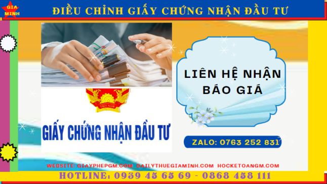 Chi phí dịch vụ điều chỉnh giấy chứng nhận đầu tư ở Quảng Ninh