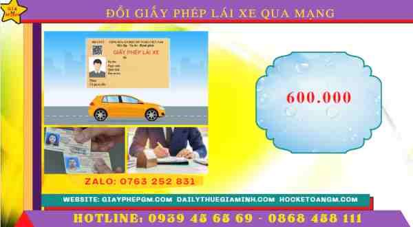 HƯỚNG DẪN THỦ TỤC ĐỔI GIẤY PHÉP LÁI XE 14 Chi phí đổi giấy phép lái xe khi hết hạn