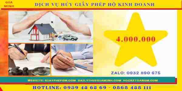 Dịch vụ hủy giấy phép hộ kinh doanh tại Thái Nguyên 13 Chi phí hủy giấy phép hộ kinh doanh cá thể tại Thái Nguyên