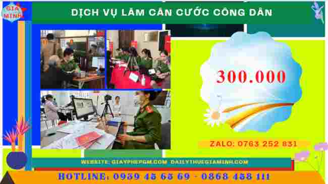 Chi phí dịch vụ làm căn cước công dân tại Quảng Ngãi
