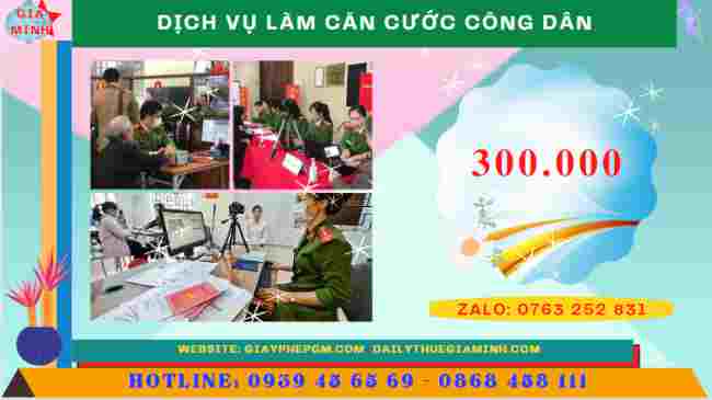 Chi phí dịch vụ làm căn cước công dân tại Quảng Trị
