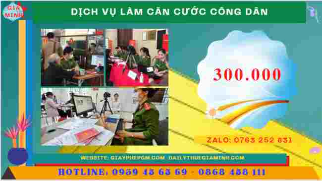 DỊCH VỤ THAY ĐỔI CĂN CƯỚC TẠI SƠN LA 5 Chi phí dịch vụ làm căn cước công dân tại Sơn La
