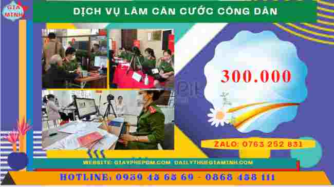DỊCH VỤ THAY ĐỔI CĂN CƯỚC TẠI TT HUẾ 12 Chi phí dịch vụ làm căn cước công dân tại TT Huế