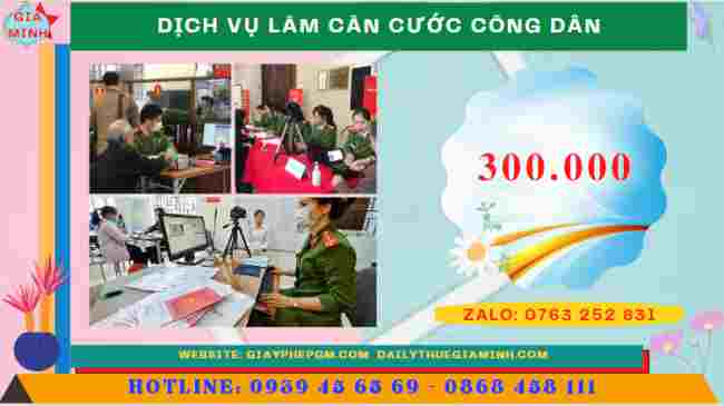 DỊCH VỤ THAY ĐỔI CĂN CƯỚC TẠI TIỀN GIANG 12 Chi phí dịch vụ làm căn cước công dân tại Tiền Giang