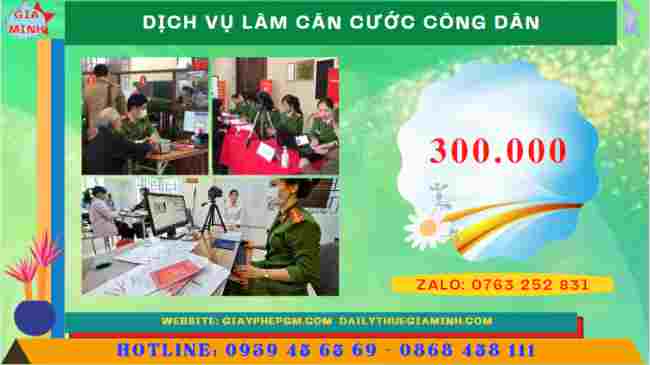 DỊCH VỤ THAY ĐỔI CĂN CƯỚC TẠI VĨNH LONG 12 Chi phí dịch vụ làm căn cước công dân tại Vĩnh Long
