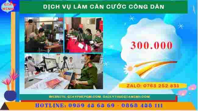 DỊCH VỤ THAY ĐỔI CĂN CƯỚC TẠI THÀNH PHỐ HUẾ 12 Chi phí dịch vụ làm căn cước công dân tại Thành phố Huế