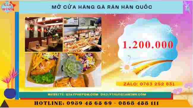 Kinh nghiệm mở cửa hàng gà rán Hàn Quốc hút khách, dễ thành công 13 Chi phí mở một quán gà rán là bao nhiêu