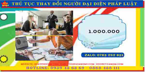 Chi phí thay đổi người đại diện theo pháp luật