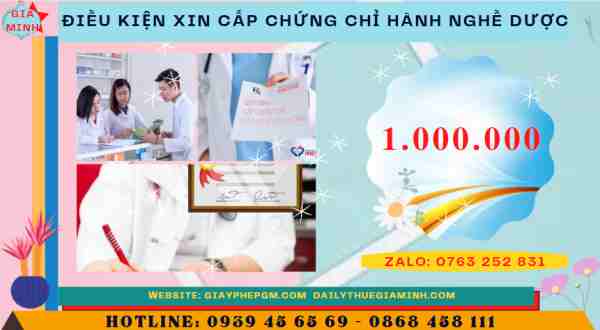 Điều kiện xin cấp chứng chỉ hành nghề dược mới nhất 4 Chi phí xin cấp chứng chỉ hành nghề dược