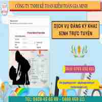 Dịch vụ đăng ký khai sinh trực tuyến tại Bến Tre 14 Dịch vụ đăng ký khai sinh trực tuyến tại Bến Tre