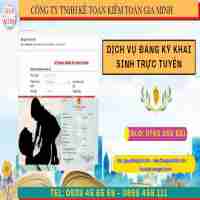 Dịch vụ đăng ký khai sinh trực tuyến tại Trà Vinh
