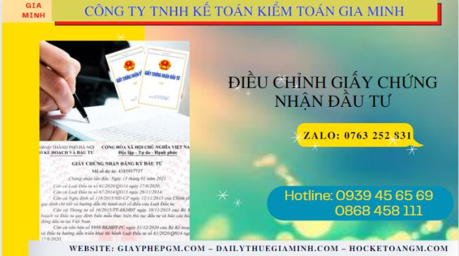 Điều chỉnh giấy chứng nhận đầu tư tại Hưng Yên 8 Dịch vụ điều chỉnh giấy chứng nhận đầu tư tại Hưng Yên