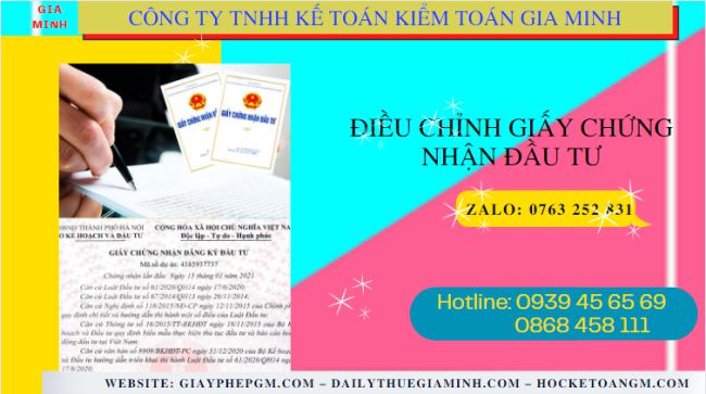 Dịch vụ điều chỉnh giấy chứng nhận đầu tư tại Lào Cai