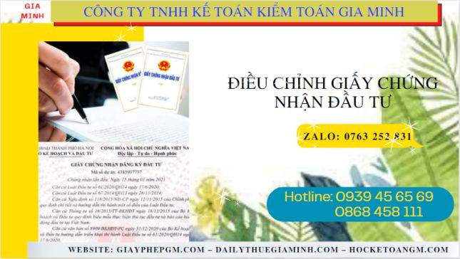 Dịch vụ điều chỉnh giấy chứng nhận đầu tư tại Quảng Ninh