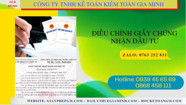 Dịch vụ điều chỉnh giấy chứng nhận đầu tư tại Yên Bái