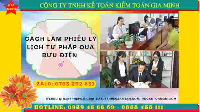 Hướng dẫn làm lý lịch tư pháp qua bưu điện nhanh nhất tại Bạc Liêu