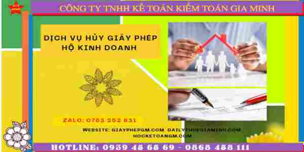 Dịch vụ hủy giấy phép hộ kinh doanh tại Cà Mau 4 Hủy giấy phép hộ kinh doanh cá thể tại Cà Mau