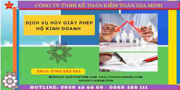 Hủy giấy phép hộ kinh doanh cá thể tại Điện Biên