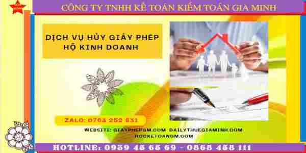 Hủy giấy phép hộ kinh doanh cá thể tại Yên Bái