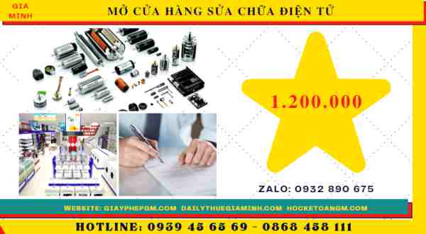 MỞ CỬA HÀNG SỬA CHỮA ĐIỆN TỬ 13 Mở cửa hàng sửa chữa điện tử cần điều kiện gì
