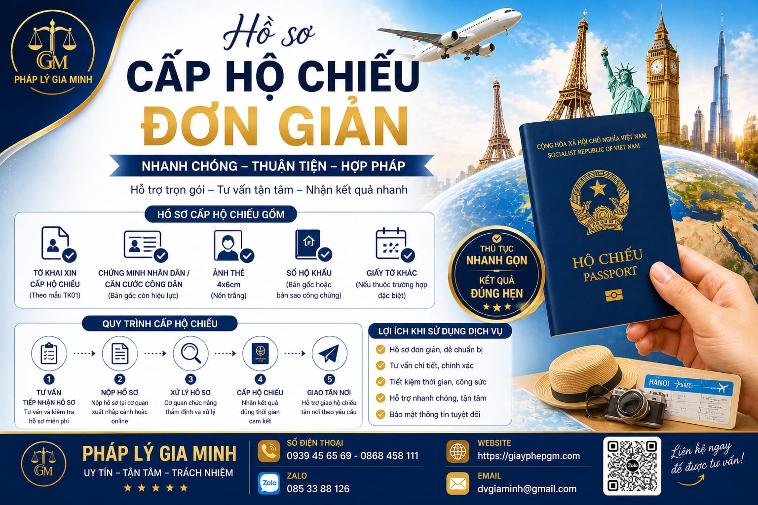 Hồ sơ làm lại hộ chiếu bị mất Thanh Hóa