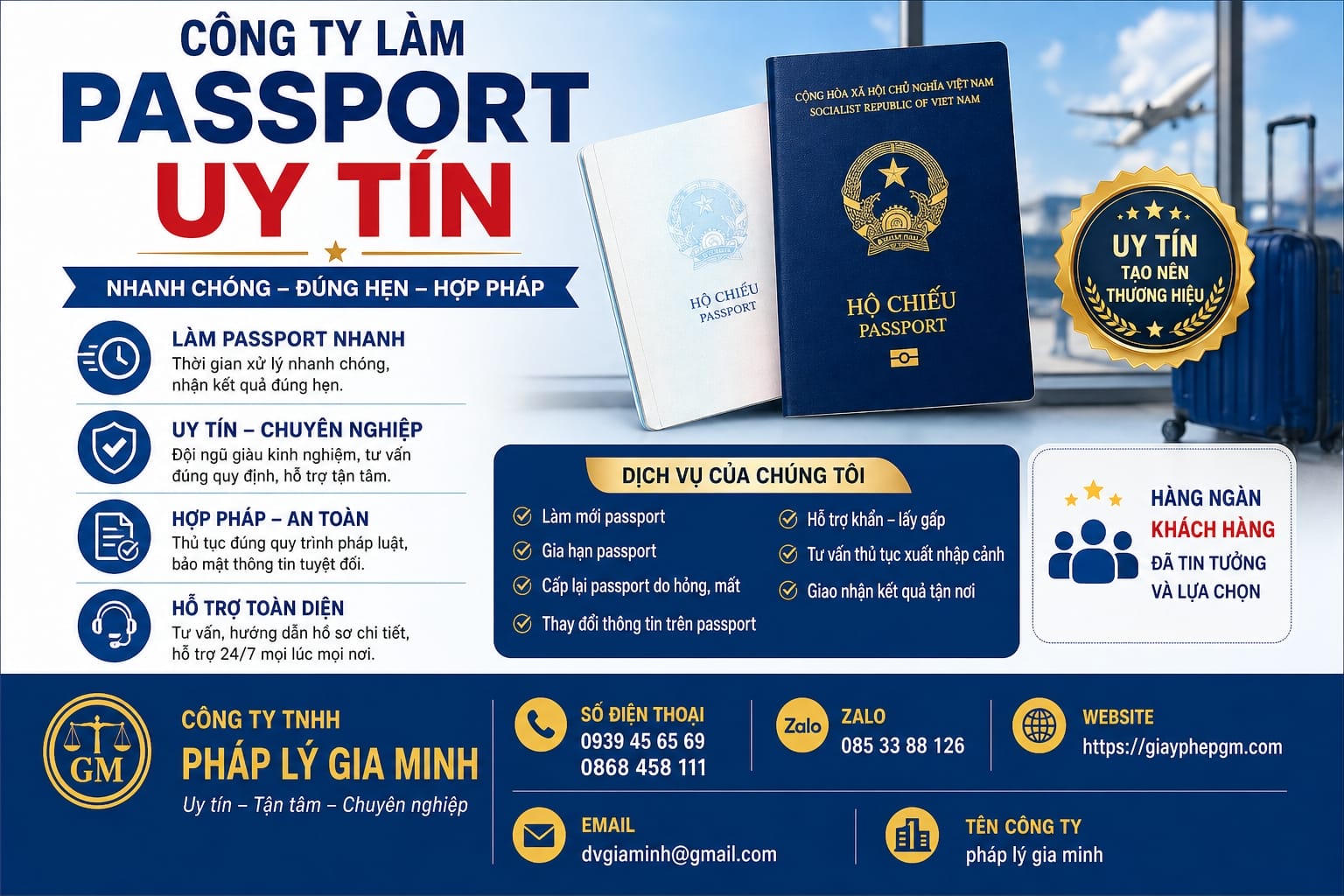 Thời gian cấp lại hộ chiếu bị mất tại Thanh Hóa