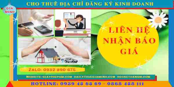 Cho thuê địa chỉ đăng ký kinh doanh tại TPHCM 13 Bảng giá cho thuê địa điểm đặt trụ sở văn phòng tại tphcm