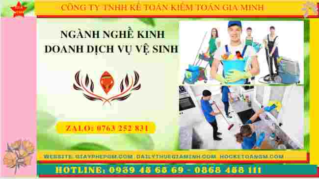 Bổ sung ngành nghề kinh doanh dịch vụ vệ sinh tại phú thọ 4 Bổ sung mã ngành nghề dịch vụ vệ sinh công nghiệp tại Phú Thọ