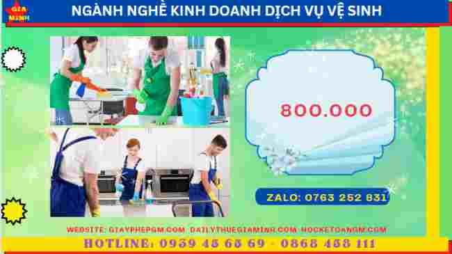Bổ sung ngành nghề kinh doanh dịch vụ vệ sinh tại Hoà Bình 5 Chi phí Bổ sung mã ngành nghề dịch vụ vệ sinh công nghiệp tại Hòa Bình